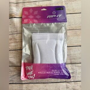 New RIP IT White Volleyball Knee Pads Medium